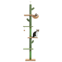 Cat Tree Cat Tower Cactus Tall Climbing Dangling Ball  Indoor JohnyLeon